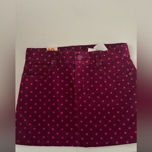 Joe Fresh Fuchsia Polka Dot Pants